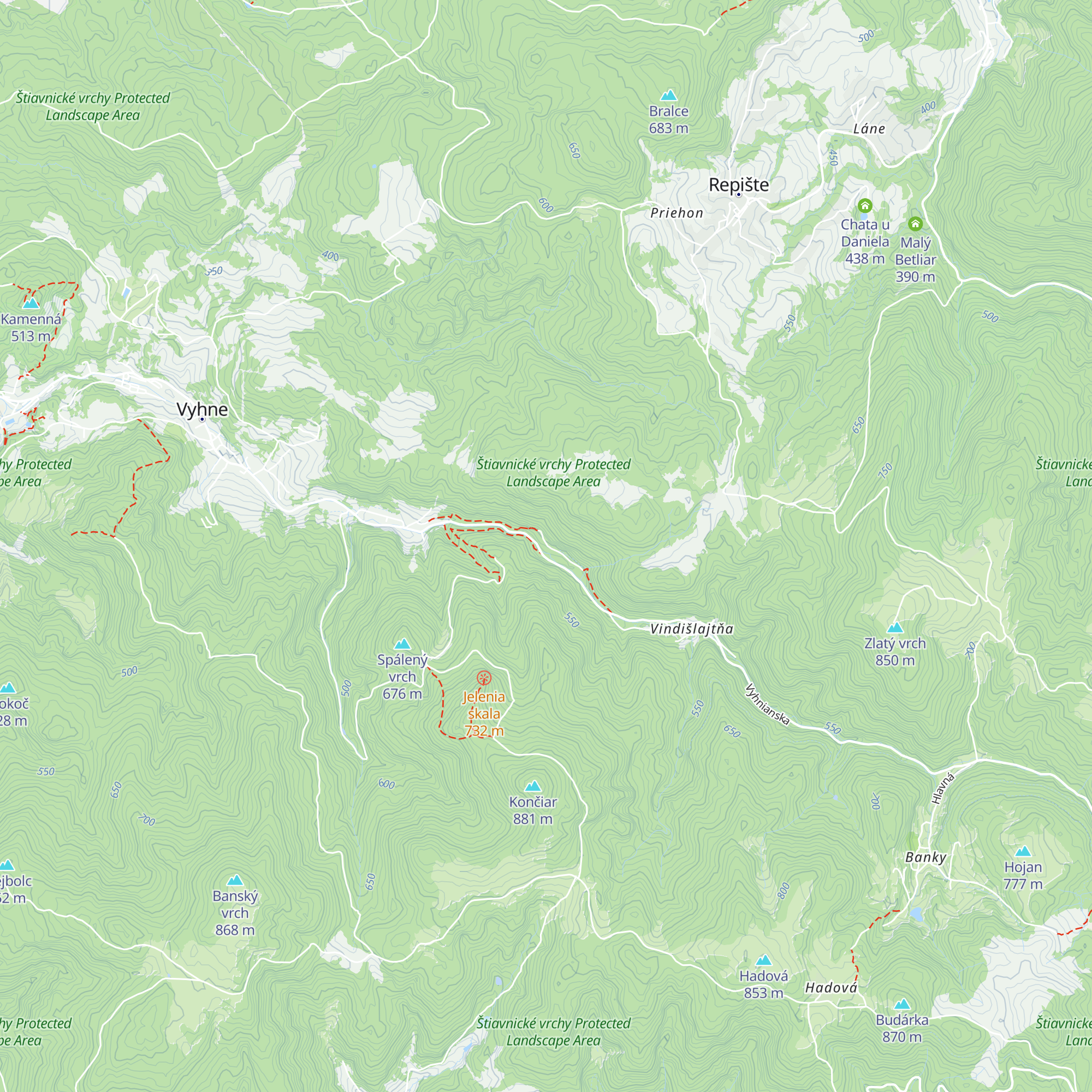 Chata Hela map