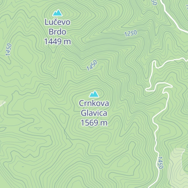 Map of Crnkova Glavica