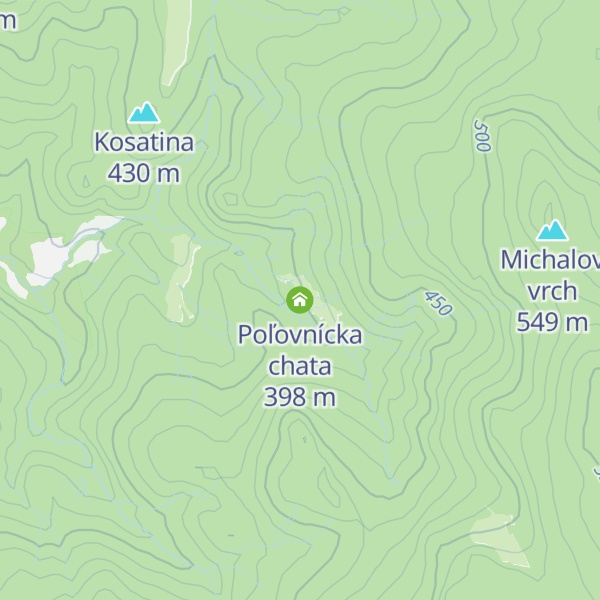 Map of Poľovnícka chata