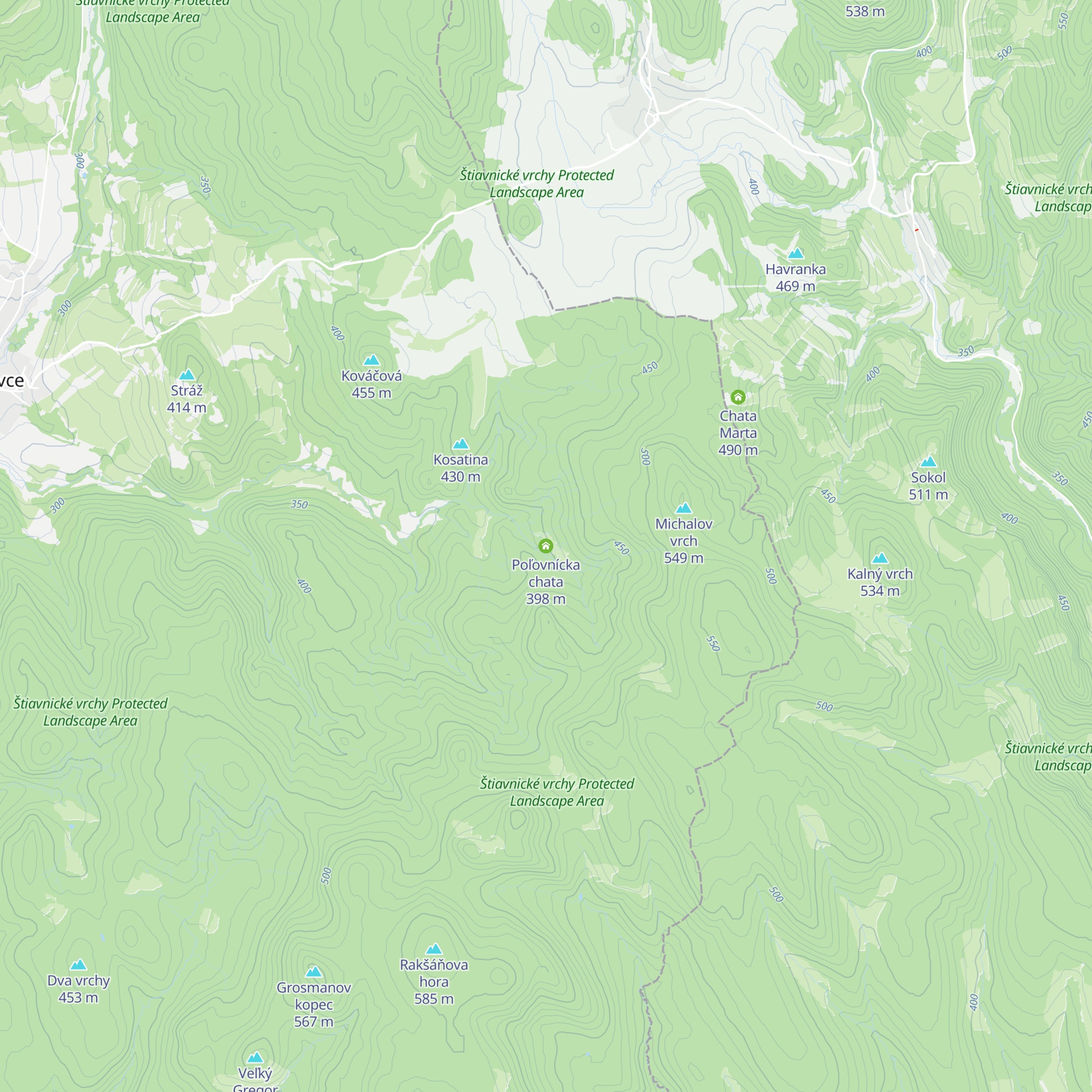 Poľovnícka chata map