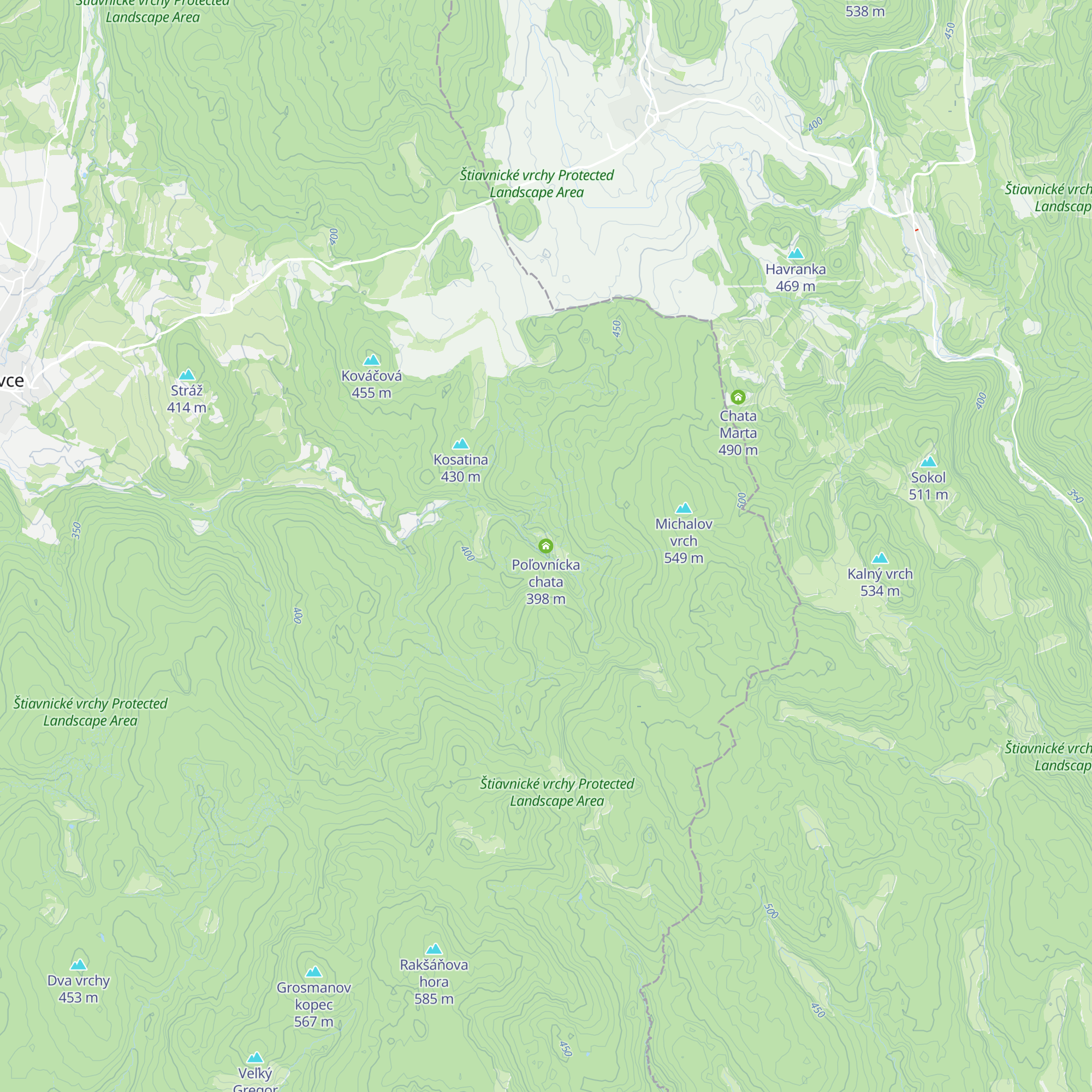 Poľovnícka chata map