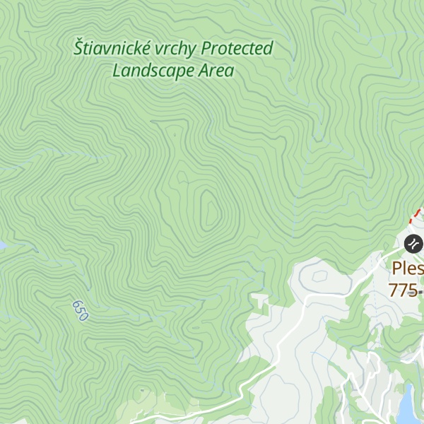 Map of Ostrý vrch