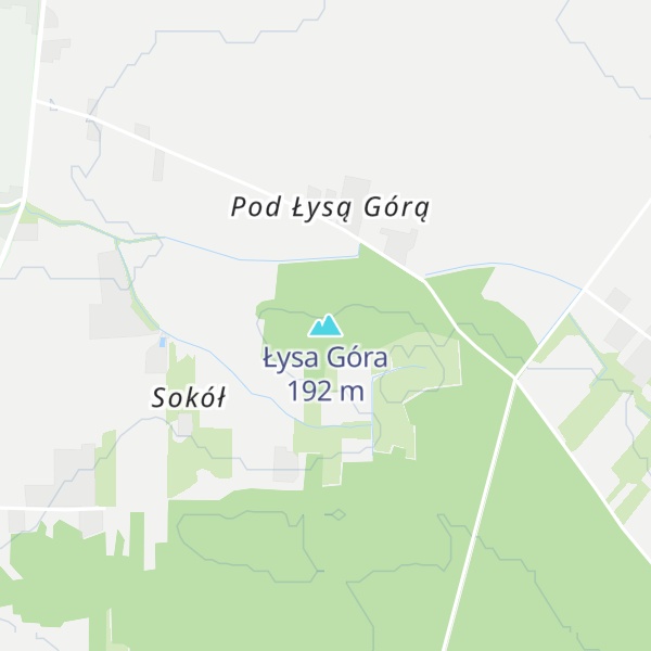Map of Łysa Góra