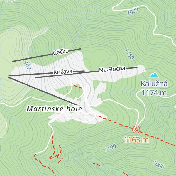 Map of Chata Martinské hole