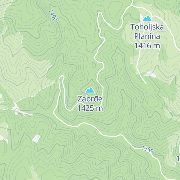 Map of Zabrđe