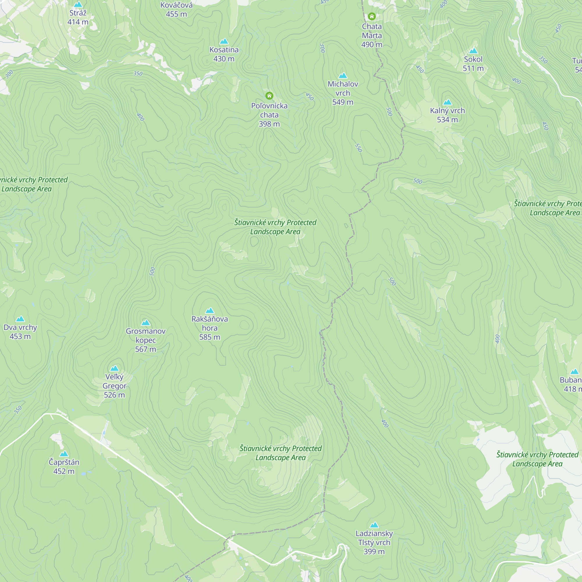 Poľovnícka chata map