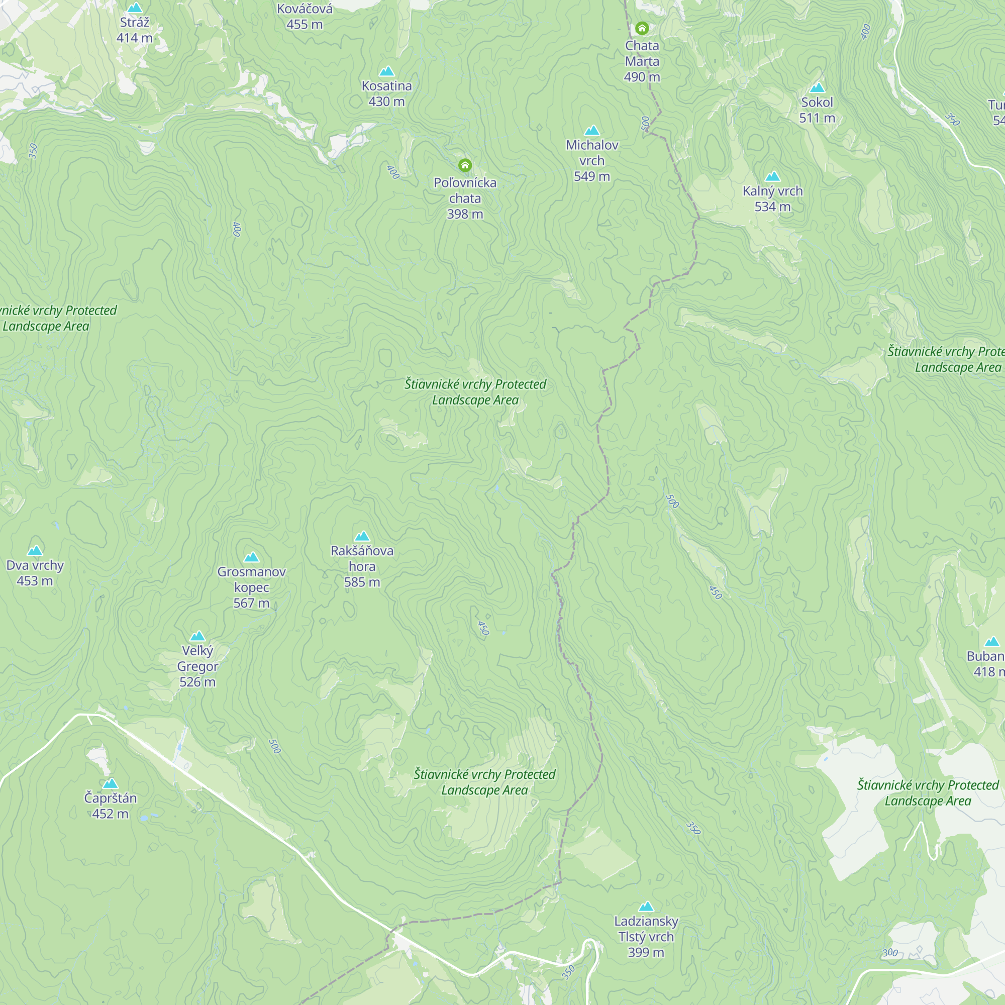 Poľovnícka chata map
