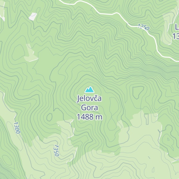 Map of Jelovča Gora