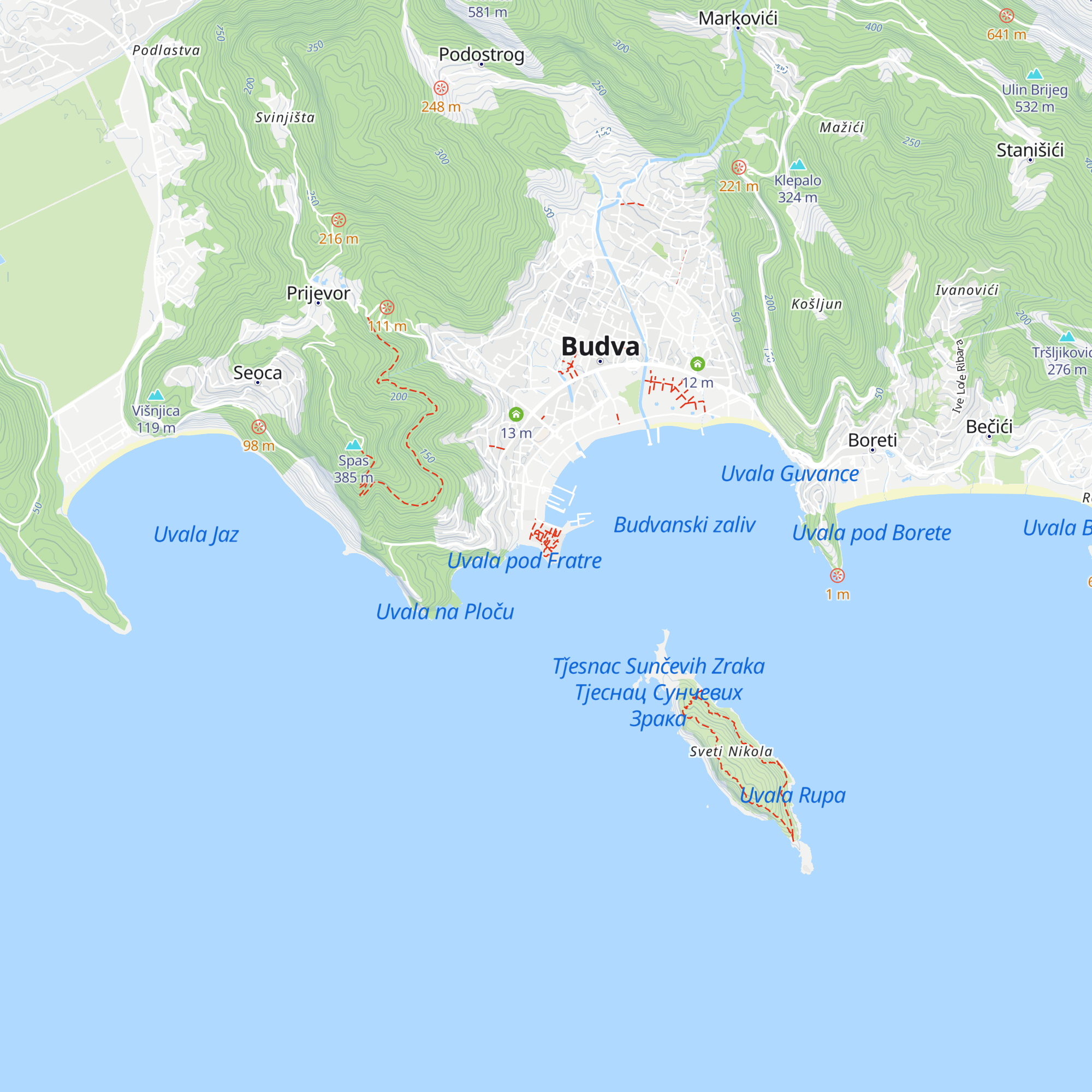 Tourist information point map