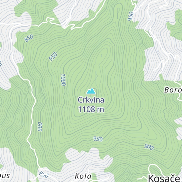 Map of Crkvina