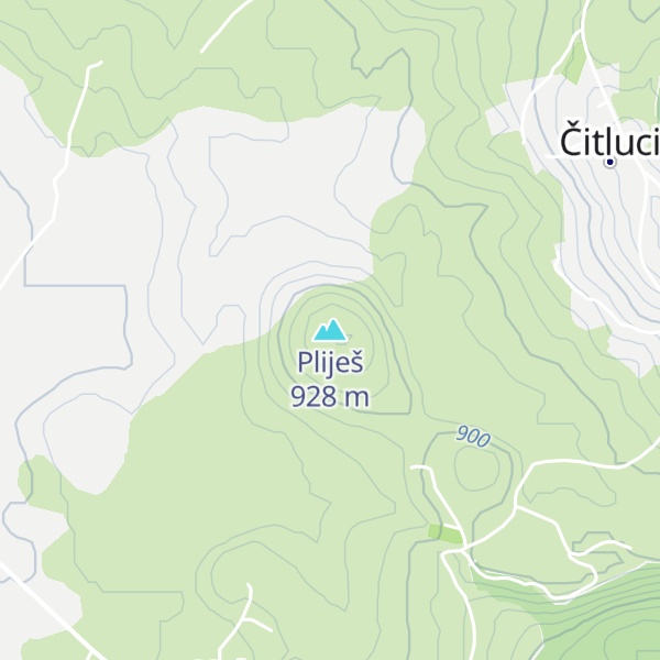 Map of Pliješ