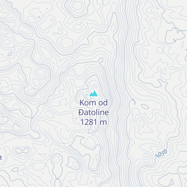 Map of Kom od Đatoline