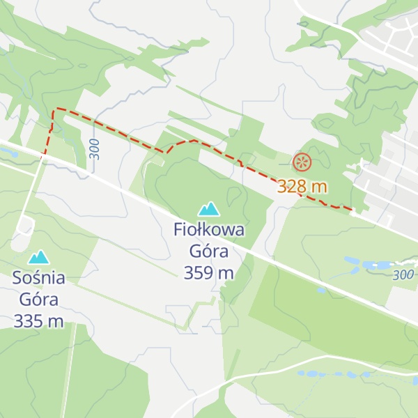 Map of Fiołkowa Góra