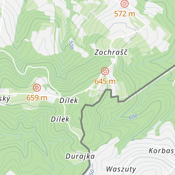Map of Útulna Bukovec