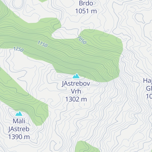Map of ЈAstrebov Vrh