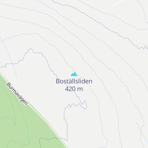 Map of Boställsliden