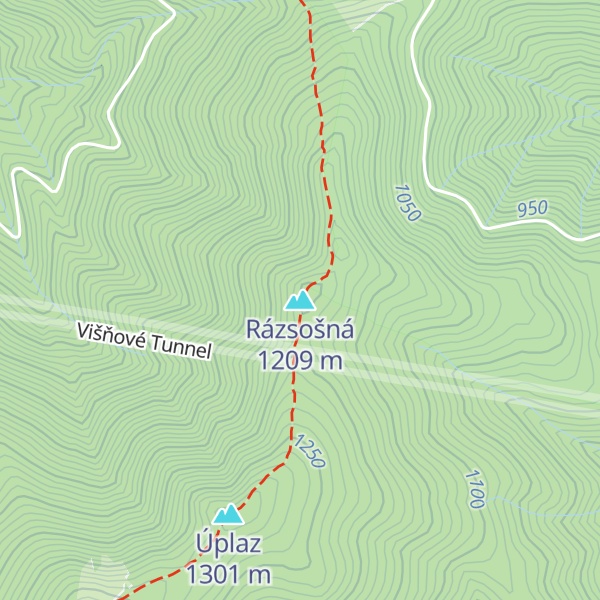 Map of Rázsošná