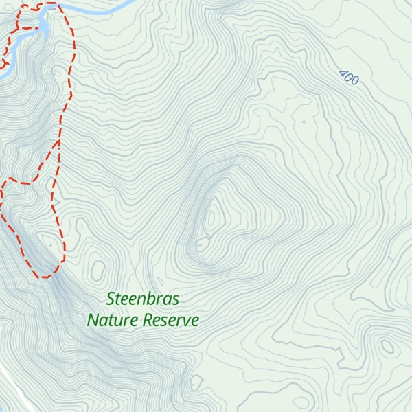 Map of Steenbras peak