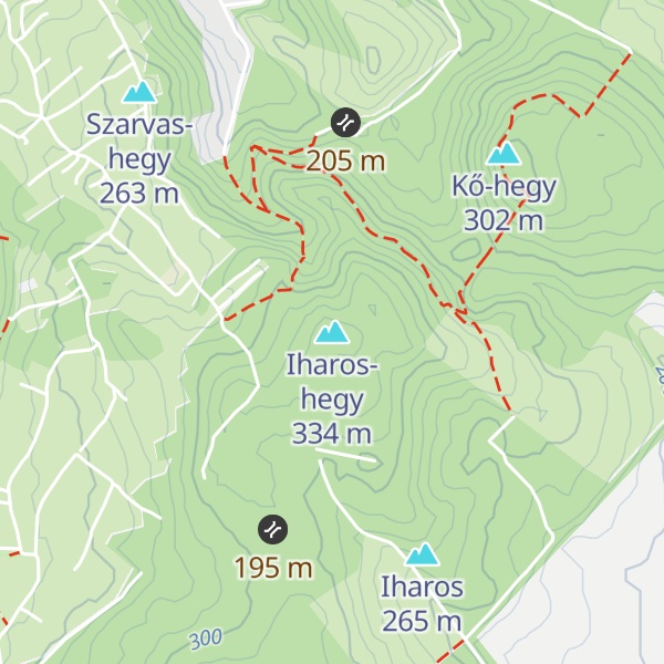 Map of Iharos-hegy