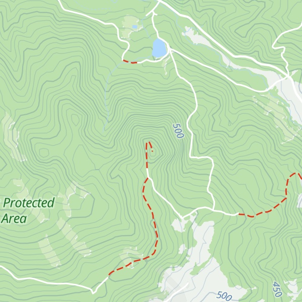 Map of Pustý hrad
