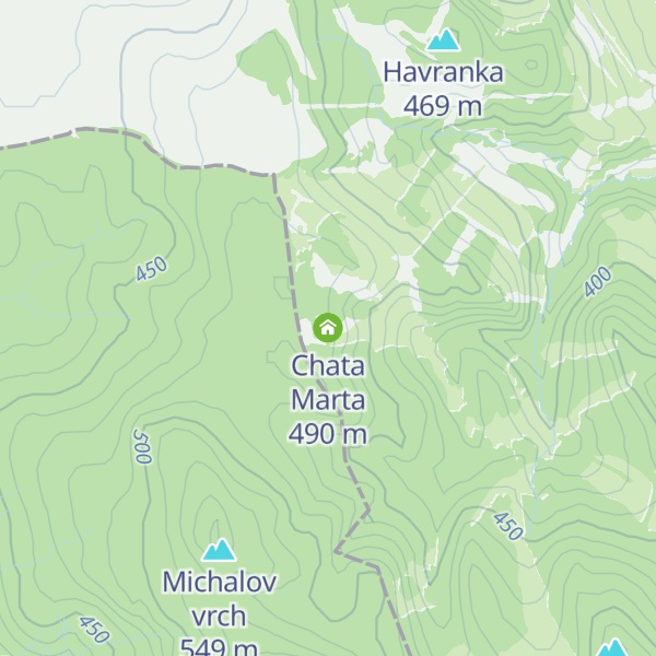 Map of Chata Marta