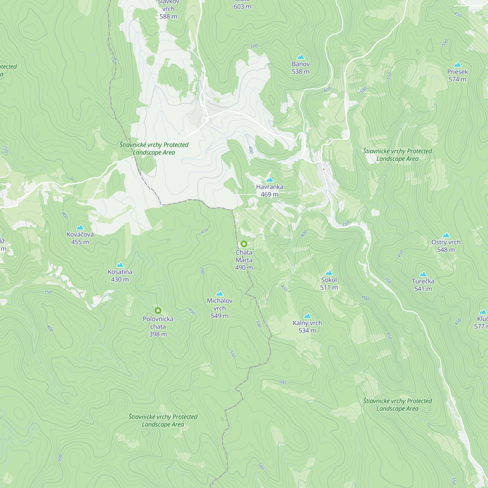 Chata Marta map