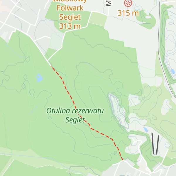 Map of Srebrna Góra