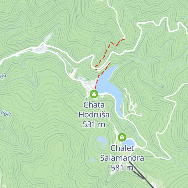 Map of Chata Hodruša