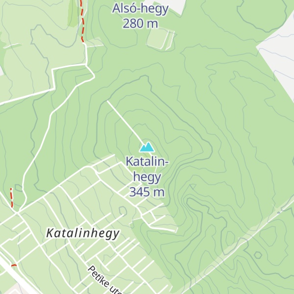 Map of Katalin-hegy
