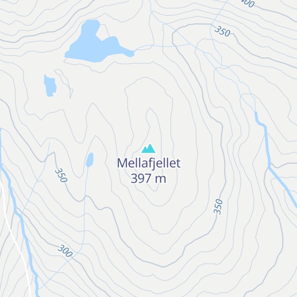 Map of Mellafjellet