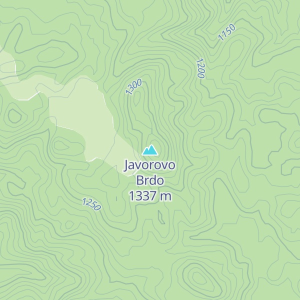 Map of Javorovo Brdo