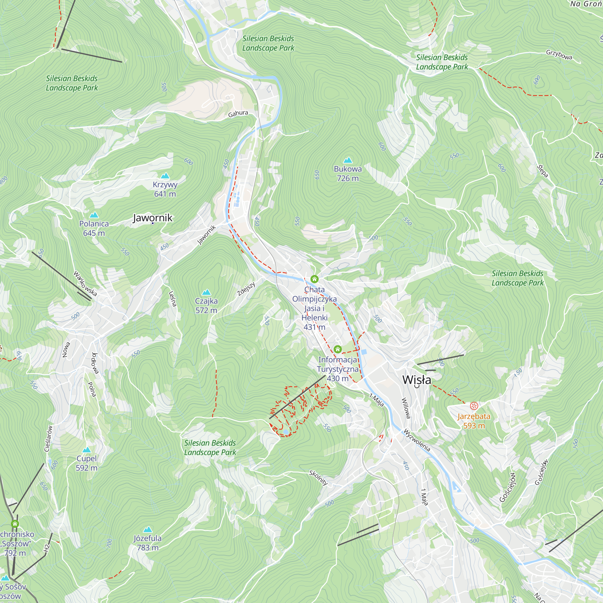 Informacja Turystyczna PTTK map