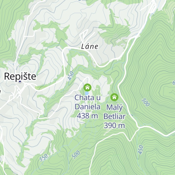 Map of Chata u Daniela