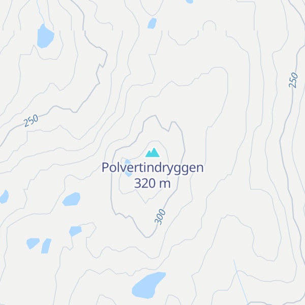 Map of Polvertindryggen
