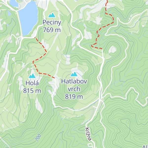 Map of Hatlabov vrch