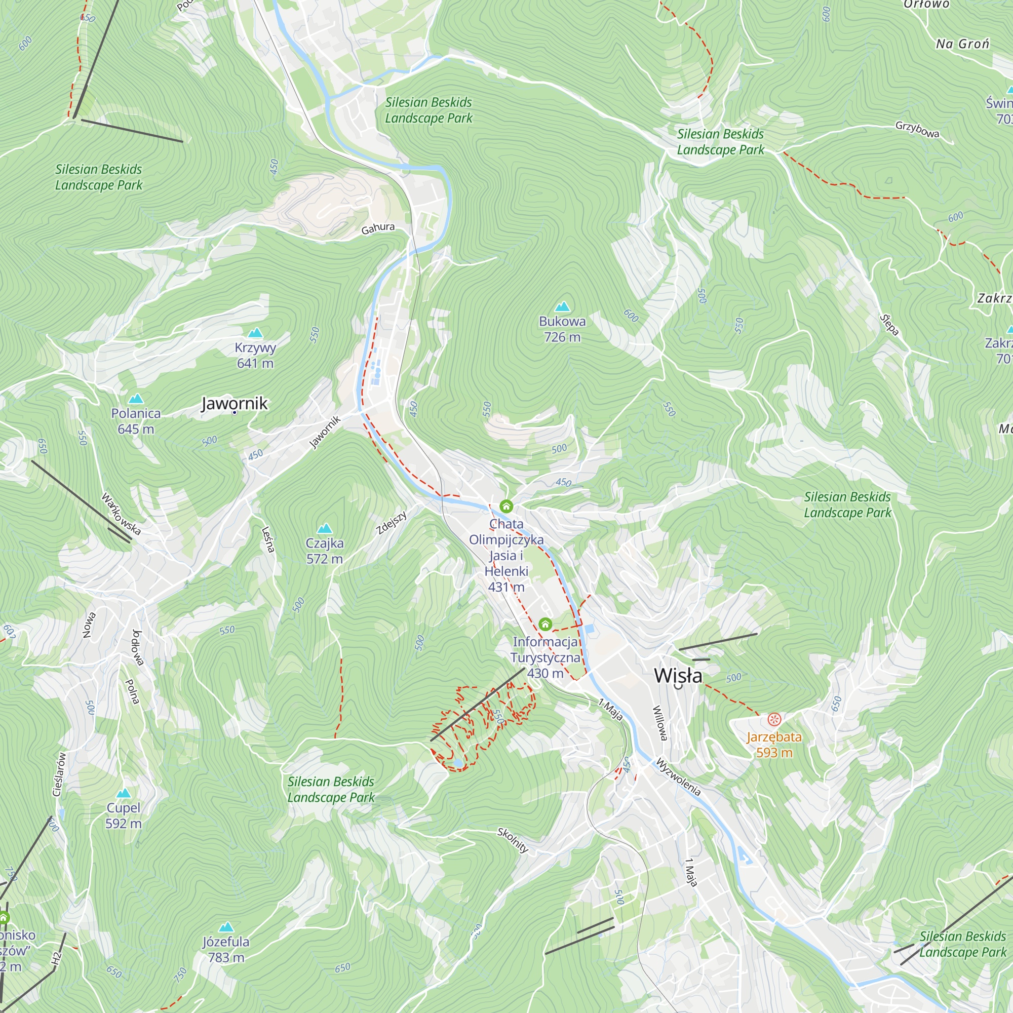 Chata Olimpijczyka Jasia i Helenki map