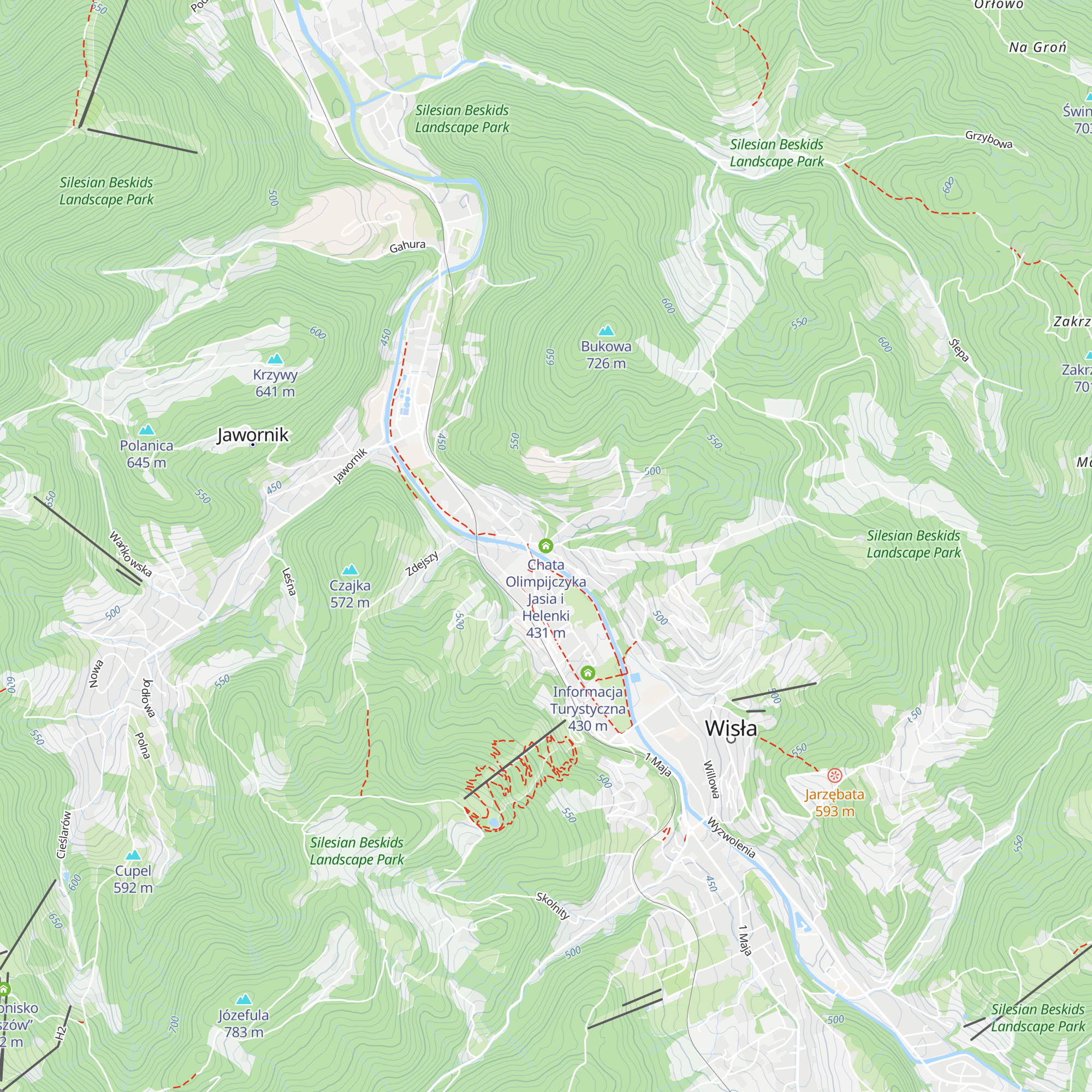 Chata Olimpijczyka Jasia i Helenki map