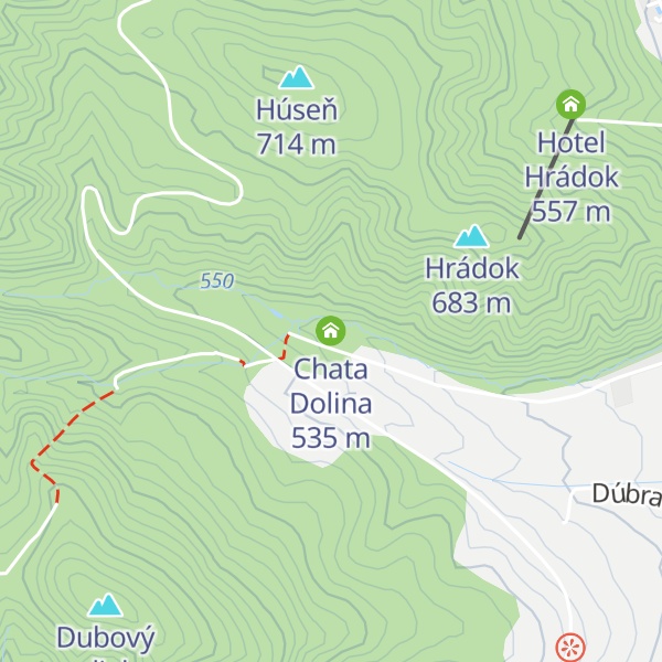 Map of Chata Dolina