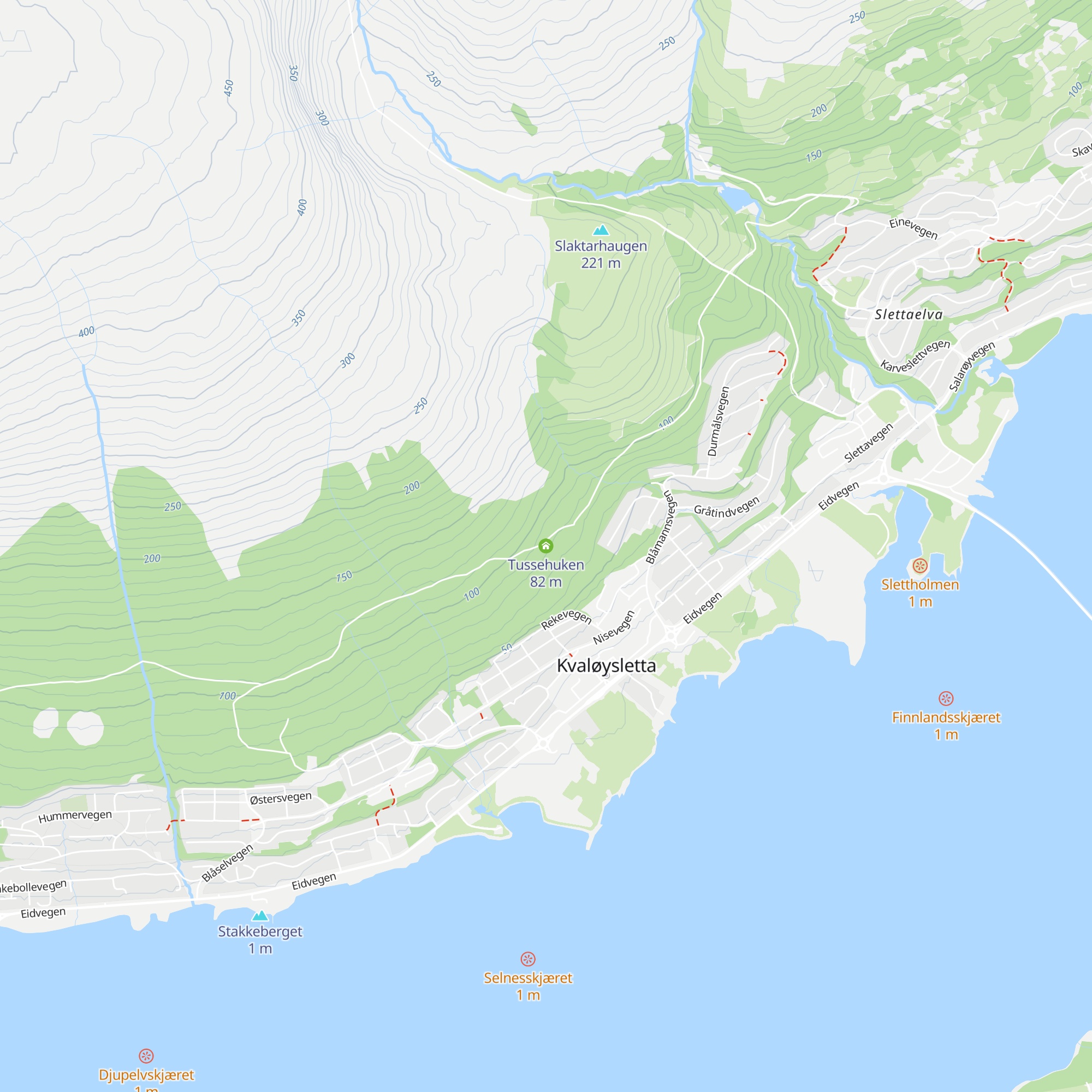 Tussehuken map