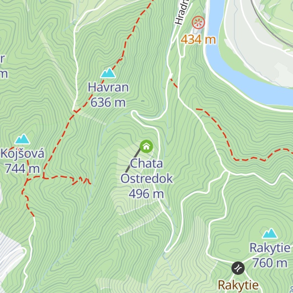 Map of Chata Ostredok