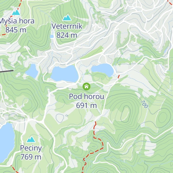 Map of Pod horou