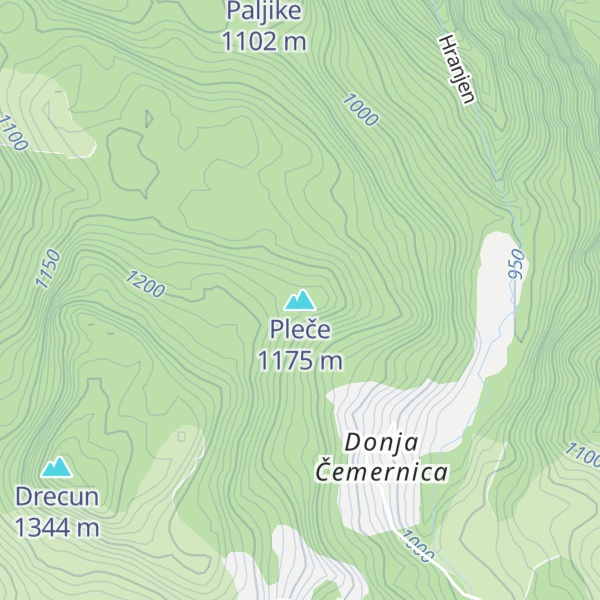 Map of Pleče
