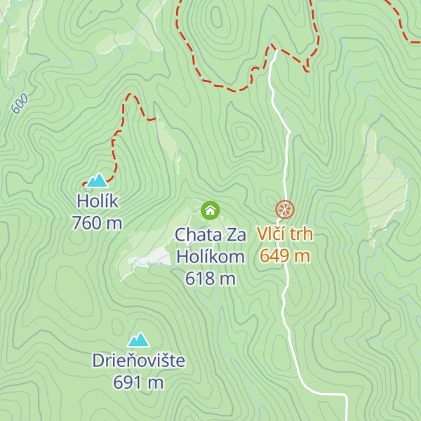 Map of Chata Za Holíkom