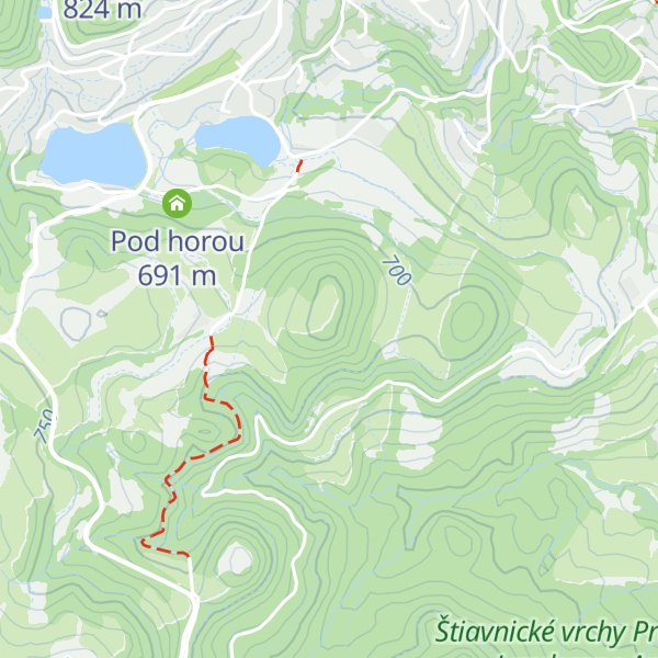 Map of Buková hora