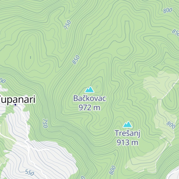 Map of Bačkovac
