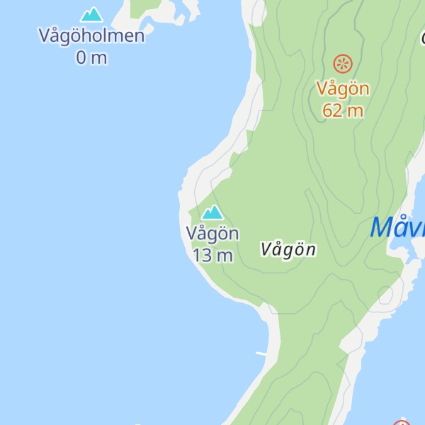 Map of Vågön