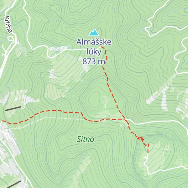 Map of Petrov vrch