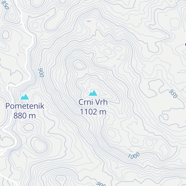 Map of Crni Vrh