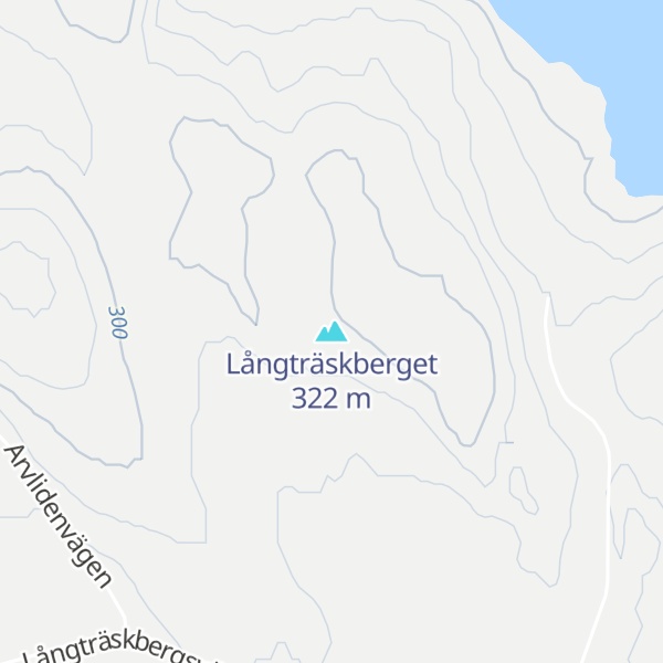 Map of Långträskberget