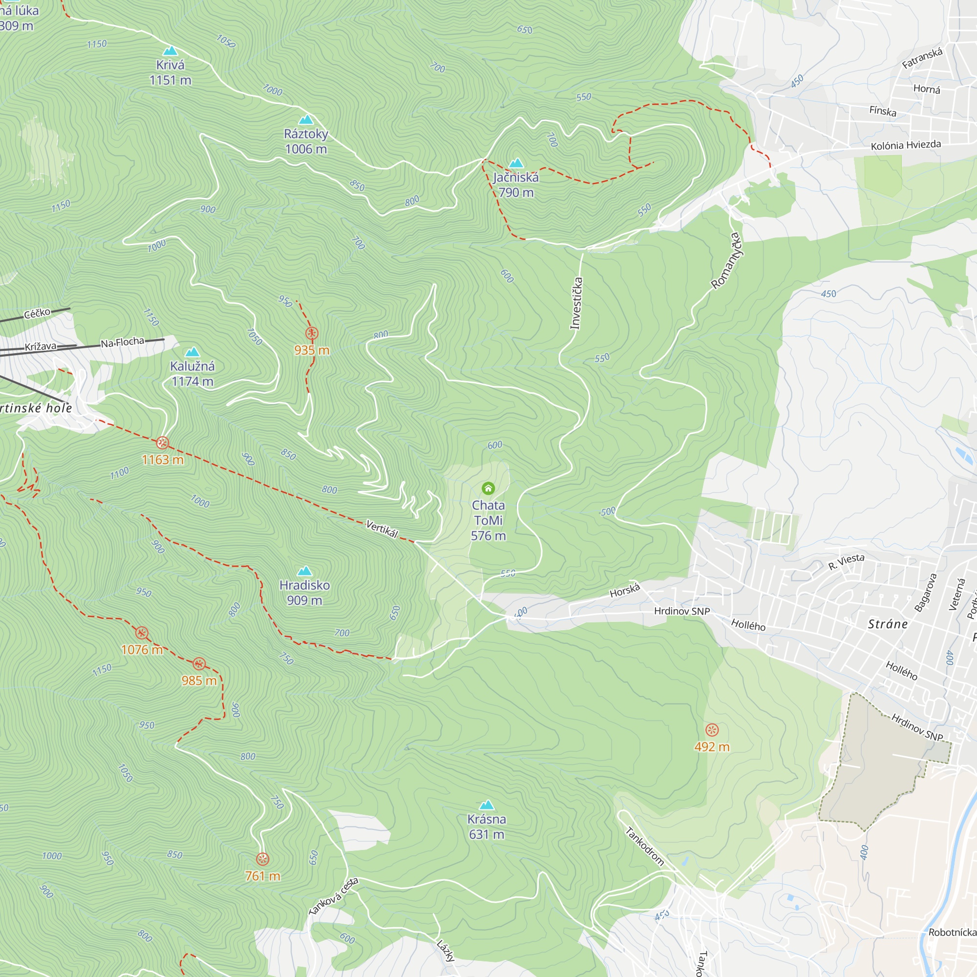 Chata ToMi map